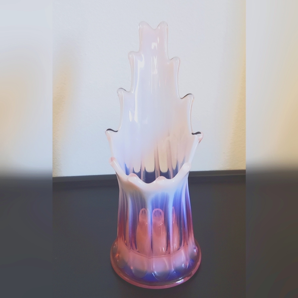 Vintage Fostoria Heirloom Pink Glass Holder
